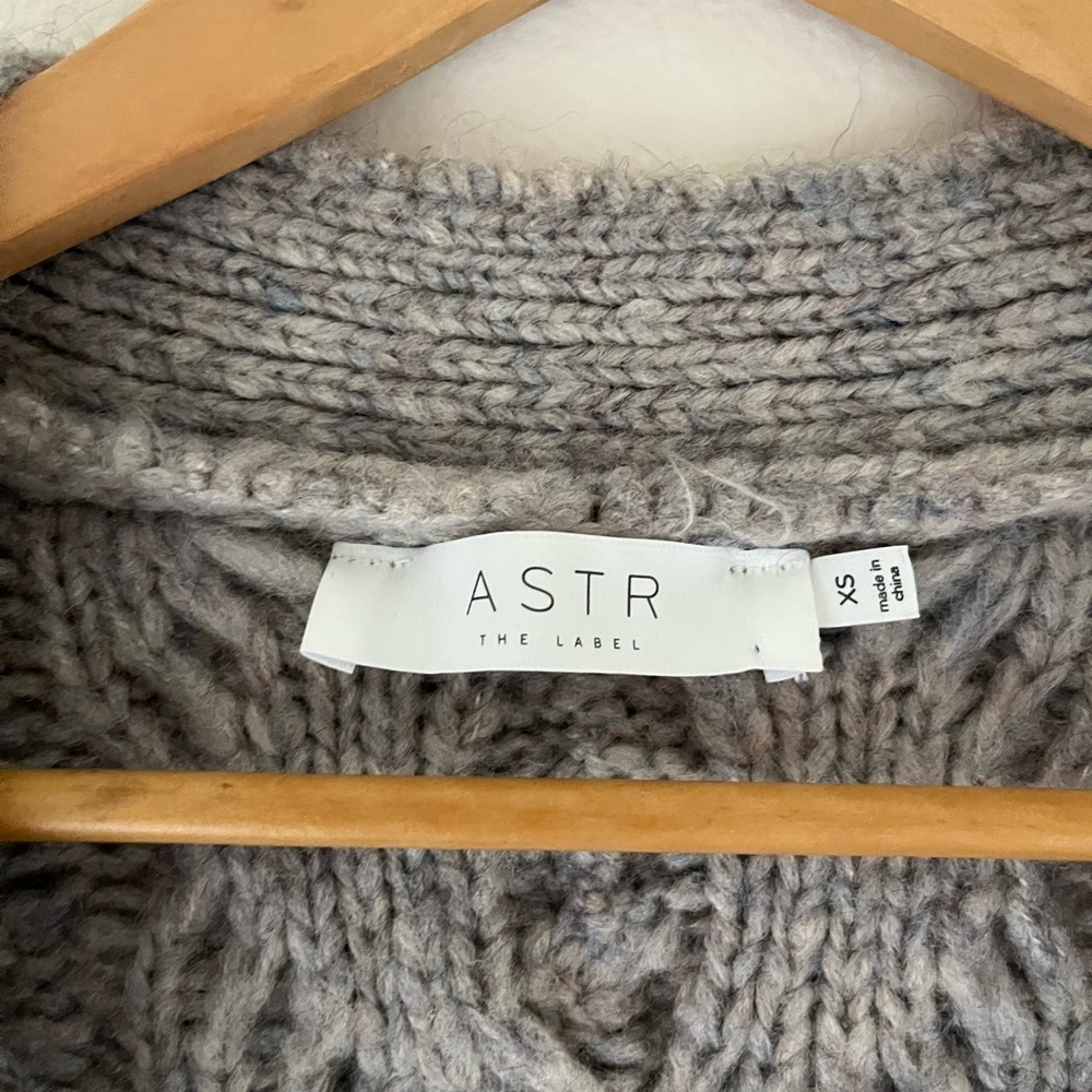 Astr Wool blend oversized cardigan - Picture 4 of 9